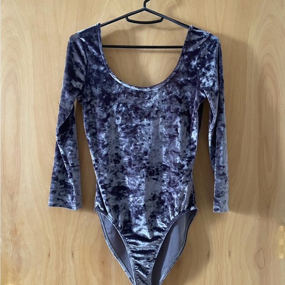 Miss Selfridge Velour Bodysuit - Picture 1 of 4